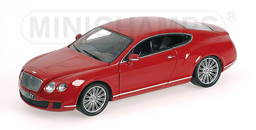 Minichamps 1/18 Bentley Continental 2008 Red